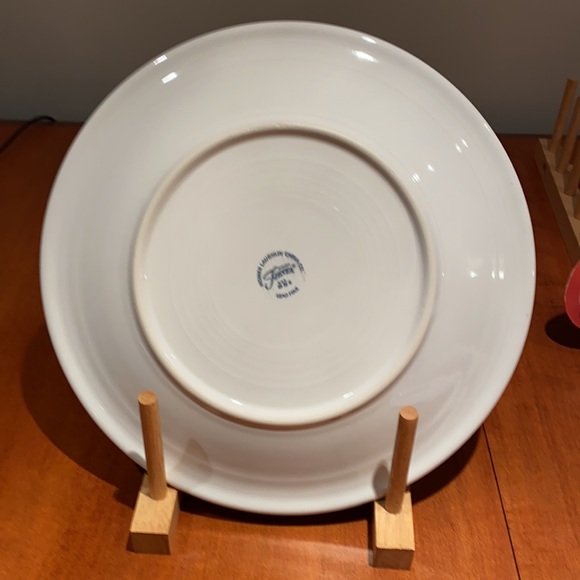 10 1/2 inch Fiestaware dinner plate with Christmas design made for Macy’s - Picture 2 of 3